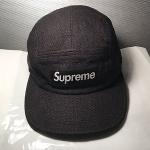 Supreme linen croc strap cap